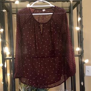 Maroon Blouse